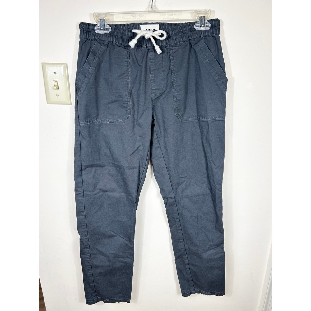 Pact Organic Cotton Daily Twill Pants Womens S Gray Pull On Stretch Casual Comfy